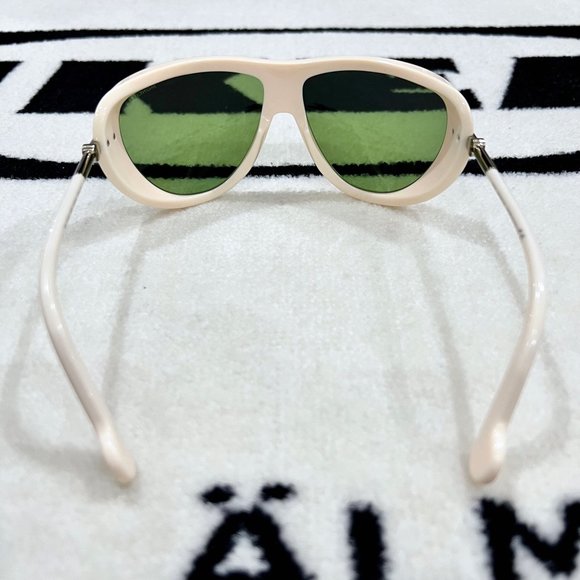 MONCLER LUNETTES Men's ML0128 Polarized Perforated Aviator Sunglasses - Picture 9 of 14